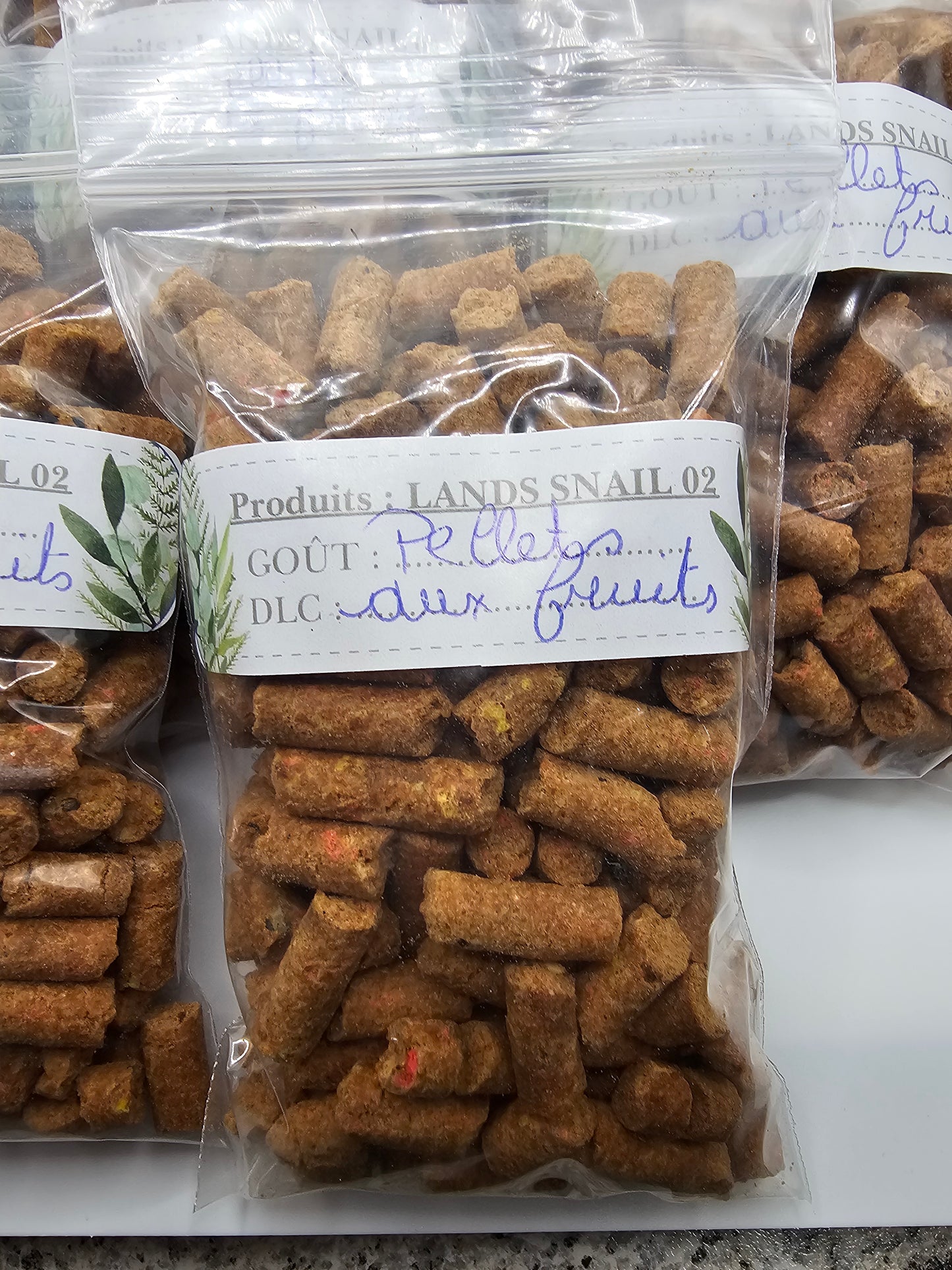 Pellet aux fruits.