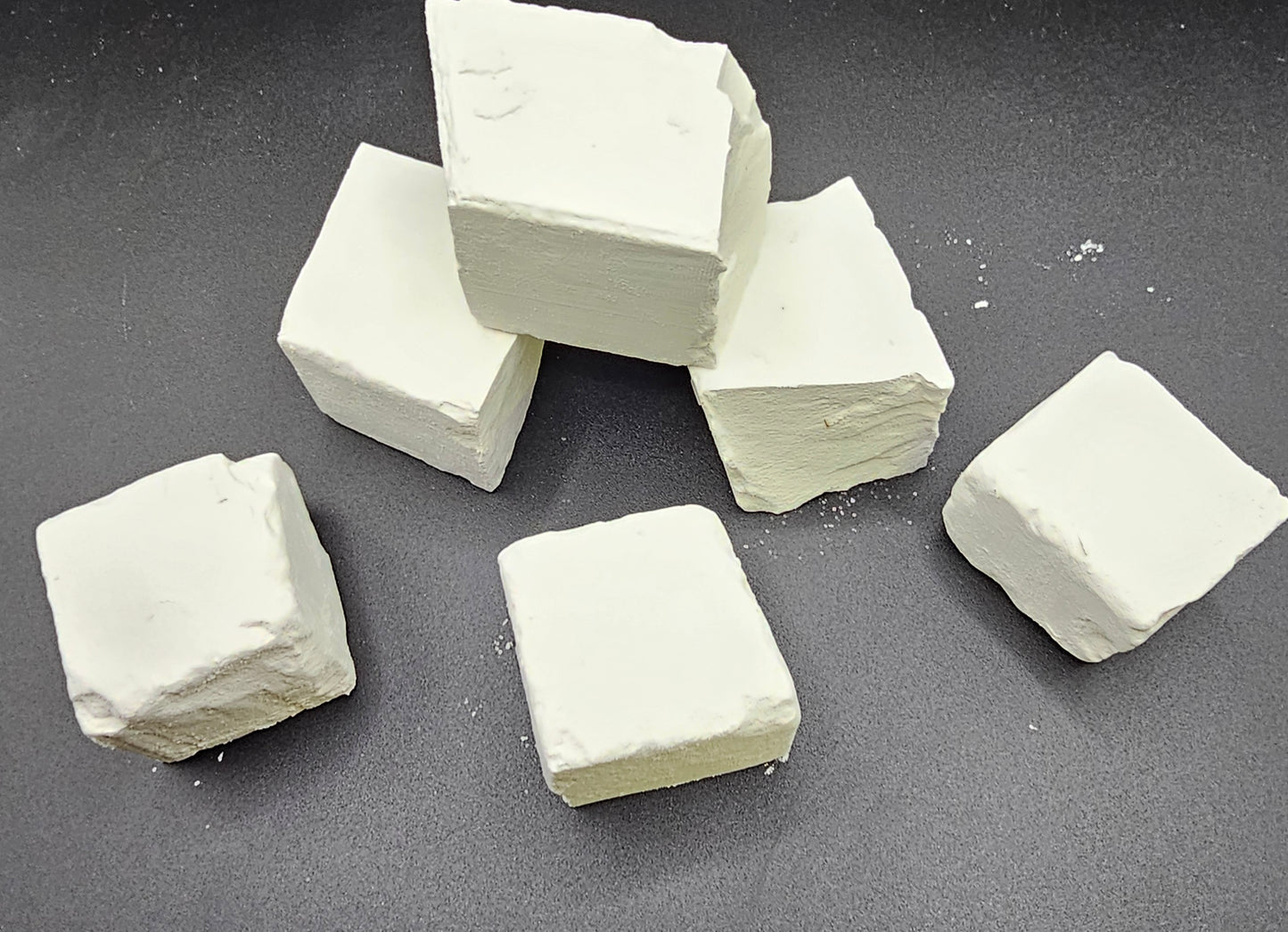 Cubes de calcium de craie