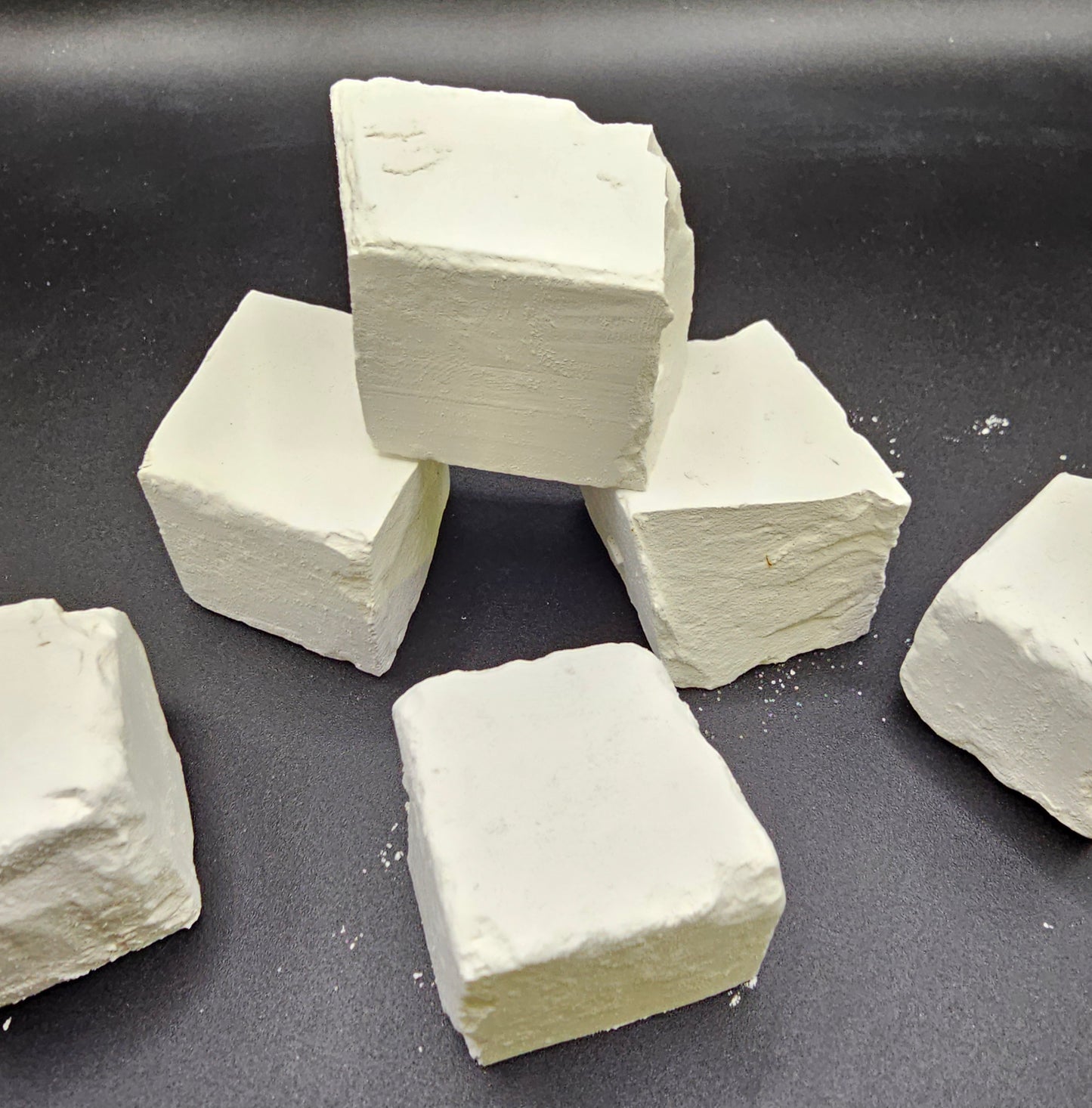 Cubes de calcium de craie