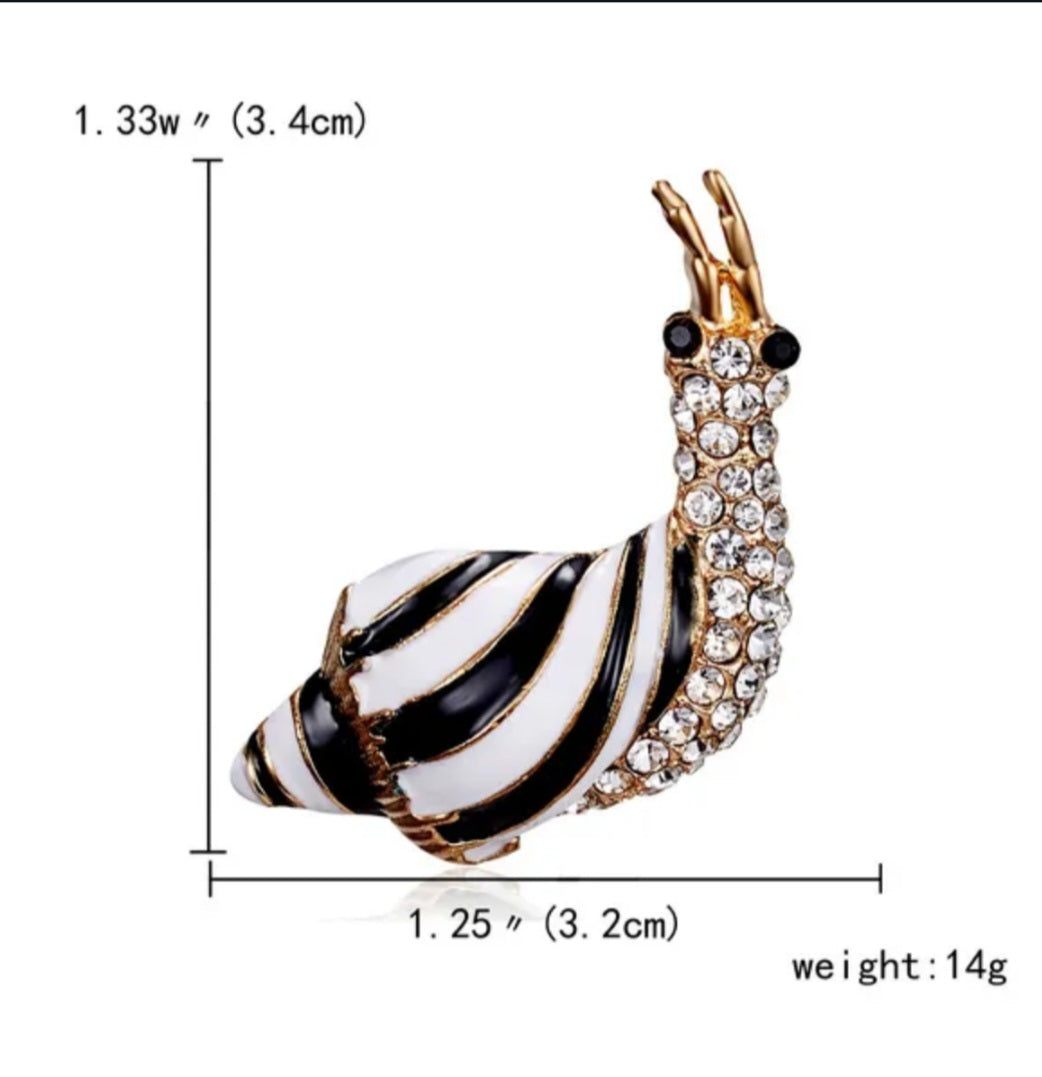 Broche fantaisie escargot.