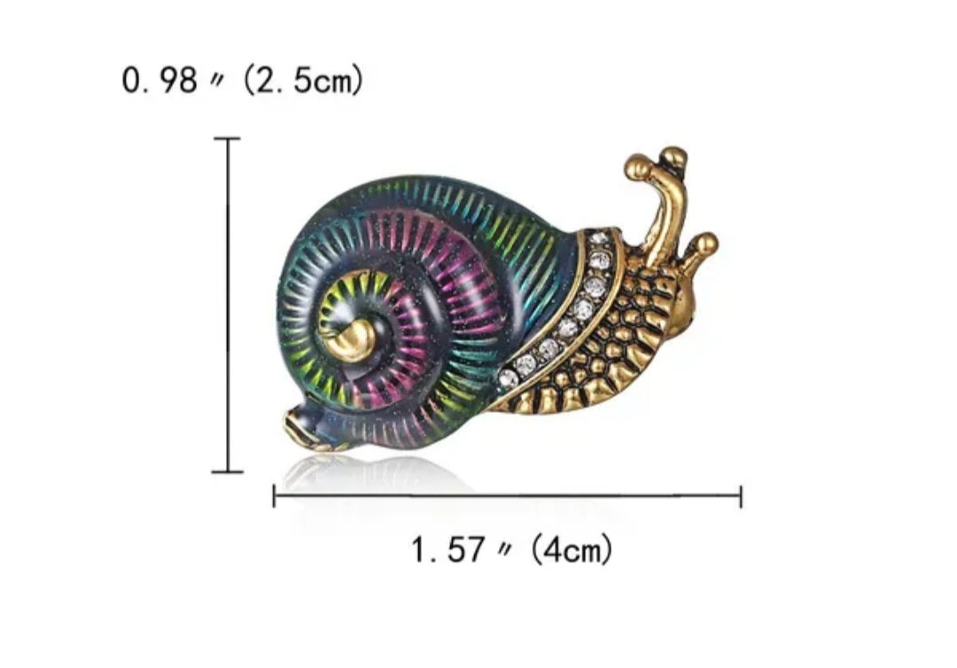Broche fantaisie escargot