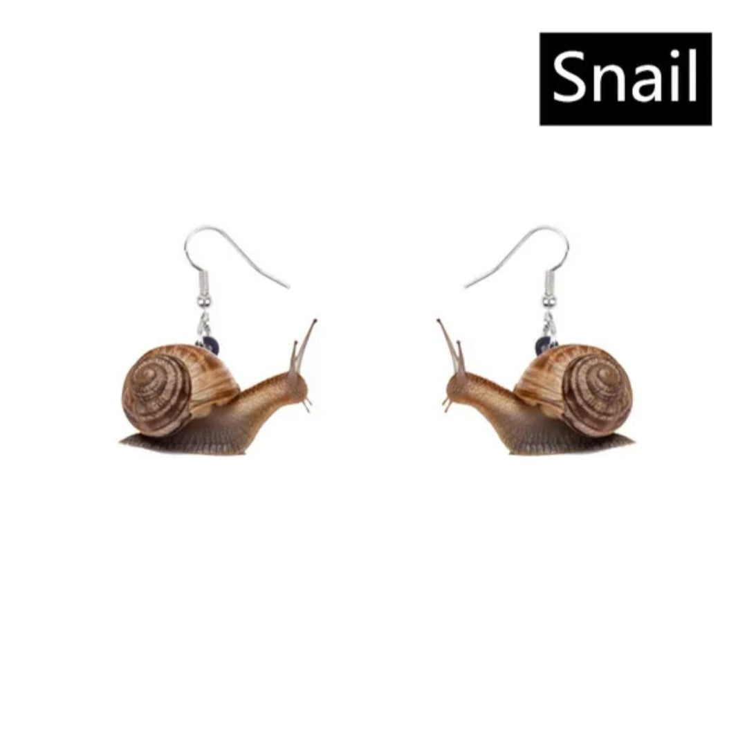 boucles d'oreilles escagot.