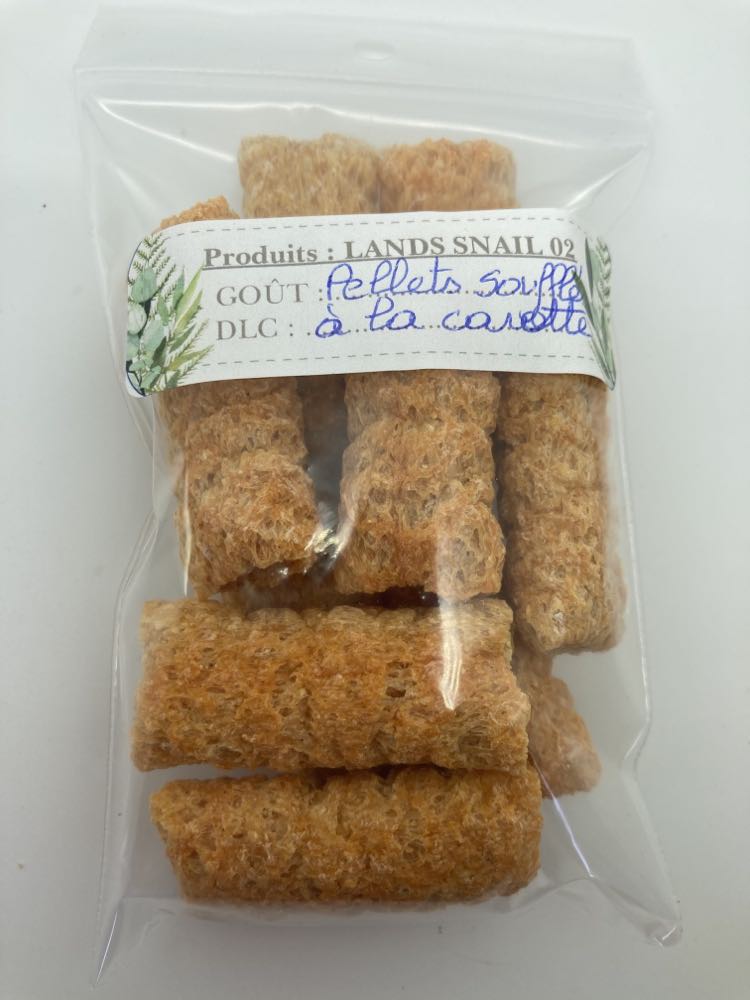 pellet soufflé à la carotte .