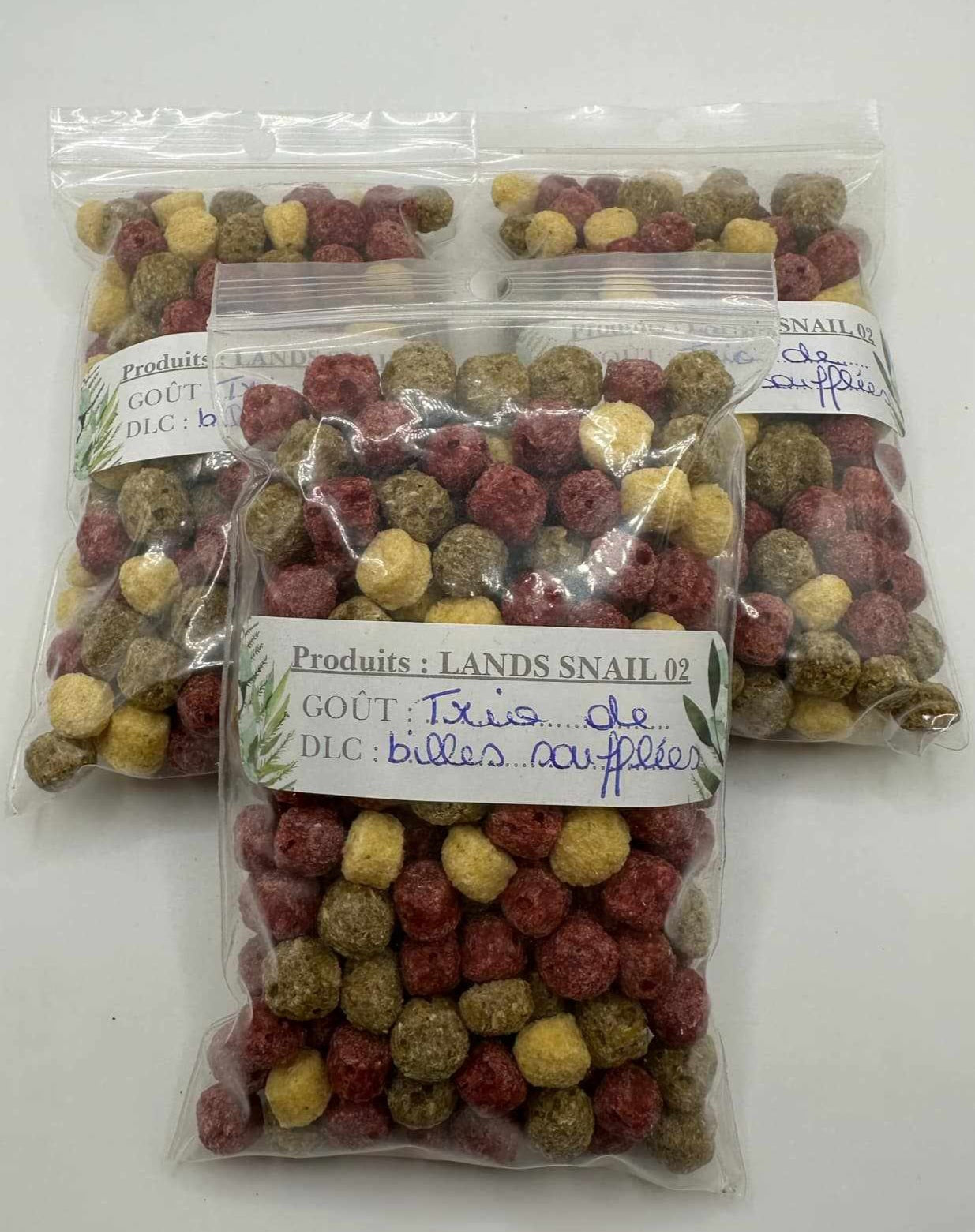 Trio de billes soufflées