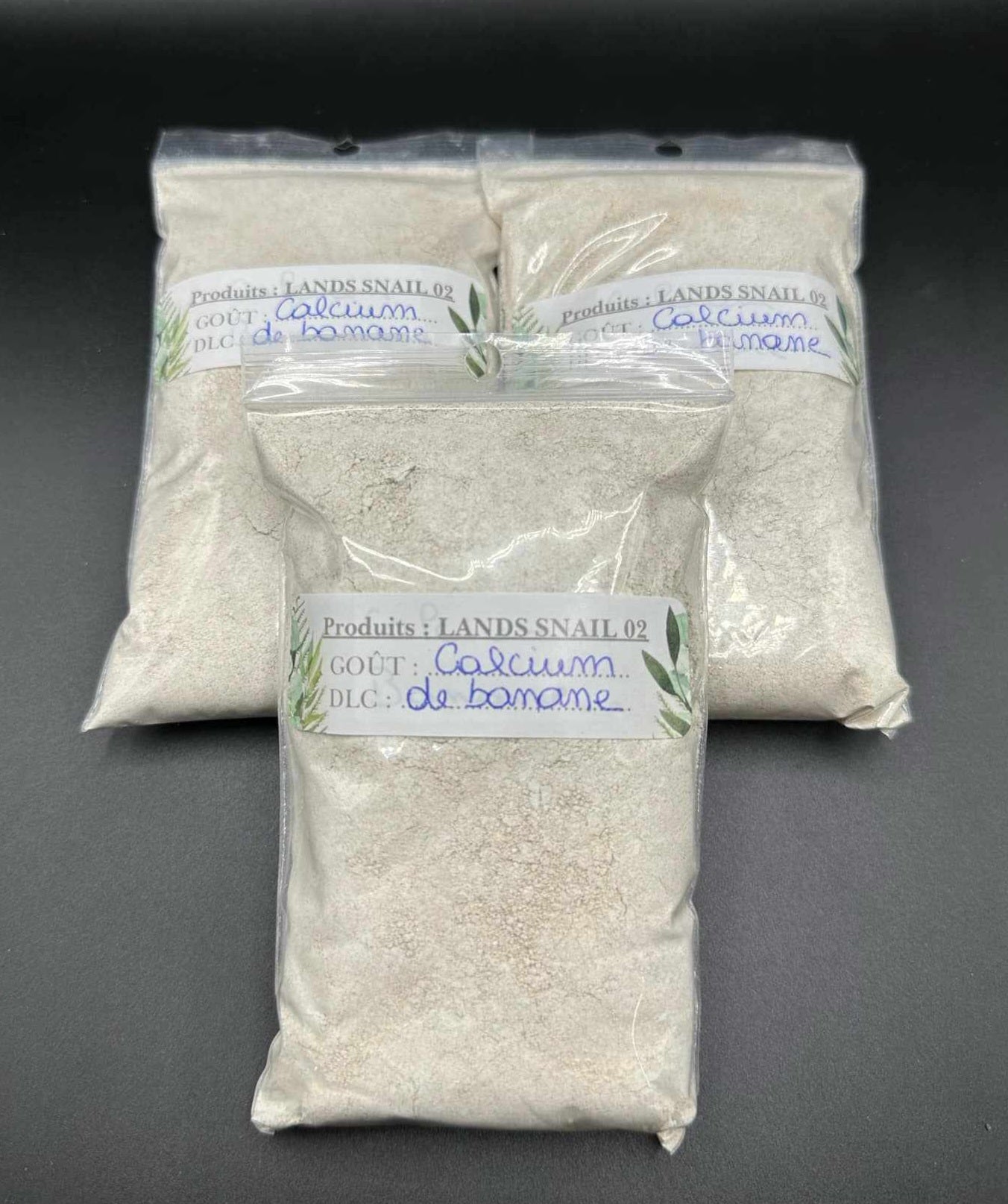 Calcium aromatisé, fraise, banane, spiruline