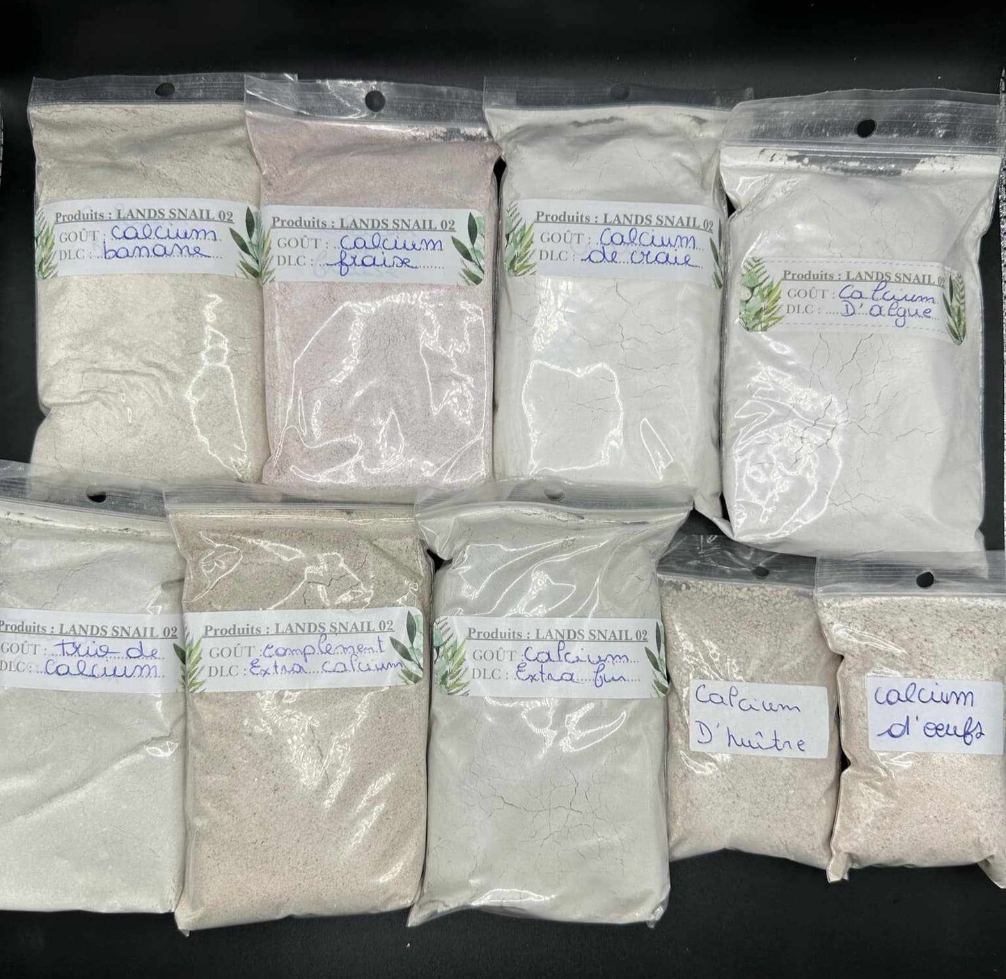 Pack de 9 calciums.