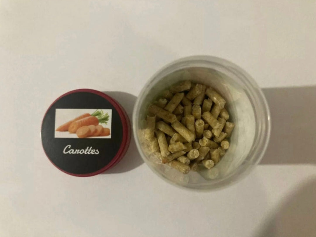 Pellets Carottes pour crevettes et escargot d'eau douce 25 gr shrimp