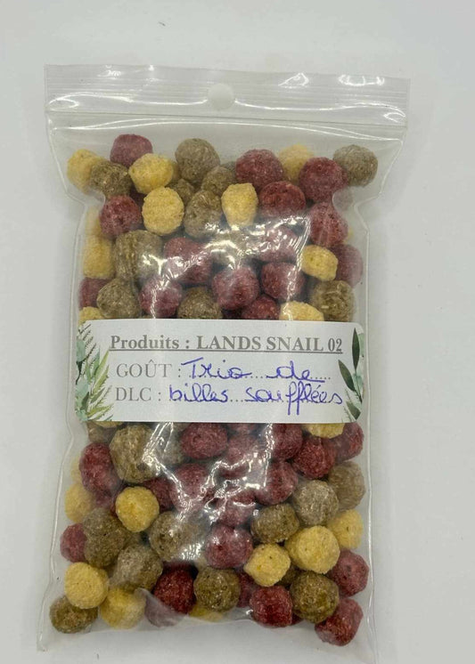 Trio de billes soufflées